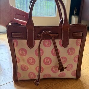 Dooney & Bourke Pink and Brown Women's Tote Bag